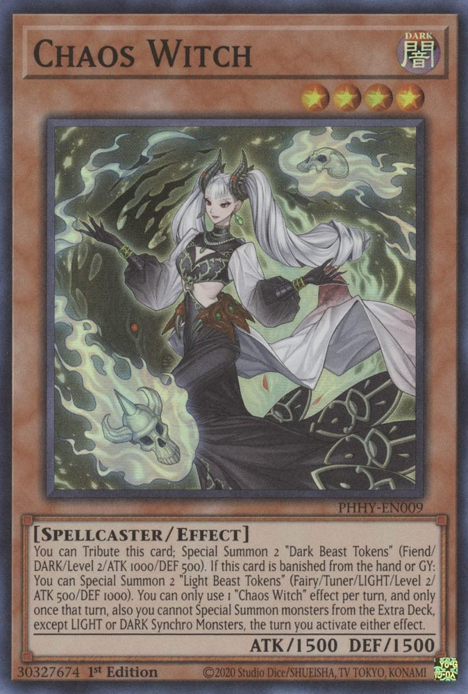 Chaos Witch [PHHY-EN009] Super Rare | Gear Gaming Bentonville