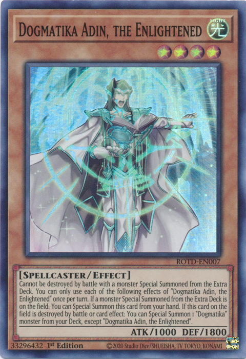 Dogmatika Adin, the Enlightened [ROTD-EN007] Super Rare | Gear Gaming Bentonville