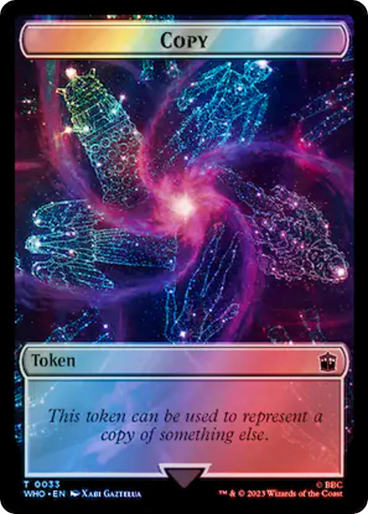 Copy // Mutant Double-Sided Token (Surge Foil) [Doctor Who Tokens] | Gear Gaming Bentonville