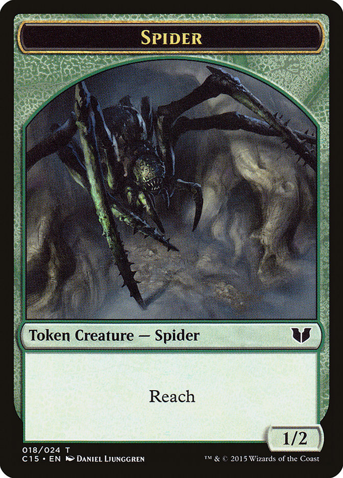 Bear // Spider Double-Sided Token [Commander 2015 Tokens] | Gear Gaming Bentonville