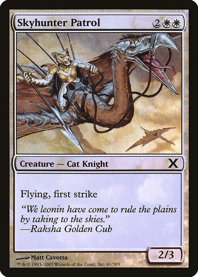 Skyhunter Patrol (Premium Foil) [Tenth Edition] | Gear Gaming Bentonville