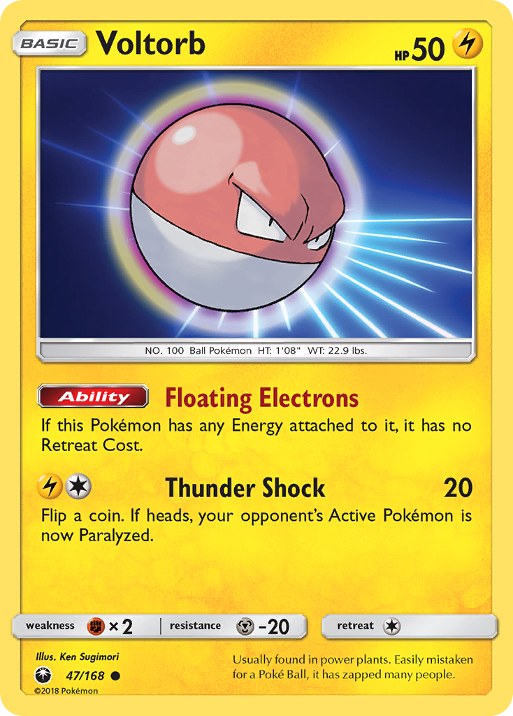 Voltorb (47/168) [Sun & Moon: Celestial Storm] | Gear Gaming Bentonville