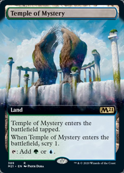 Temple of Mystery (Extended Art) [Core Set 2021] | Gear Gaming Bentonville