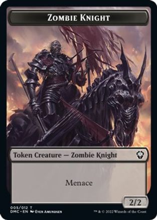 Zombie Knight // Griffin Double-sided Token [Dominaria United Commander Tokens] | Gear Gaming Bentonville