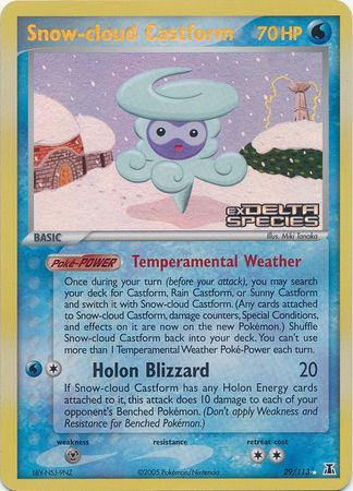 Snow-cloud Castform (29/113) (Stamped) [EX: Delta Species] | Gear Gaming Bentonville