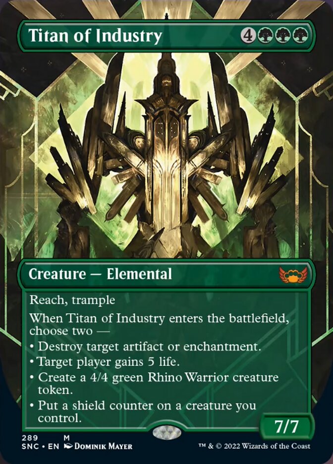 Titan of Industry (Borderless Alternate Art) [Streets of New Capenna] | Gear Gaming Bentonville