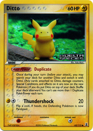 Ditto (63/113) (Stamped) [EX: Delta Species] | Gear Gaming Bentonville