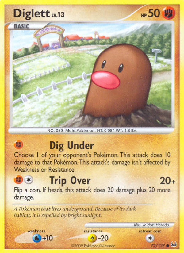 Diglett (72/127) [Platinum: Base Set] | Gear Gaming Bentonville