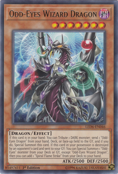 Odd-Eyes Wizard Dragon [LED6-EN046] Rare | Gear Gaming Bentonville