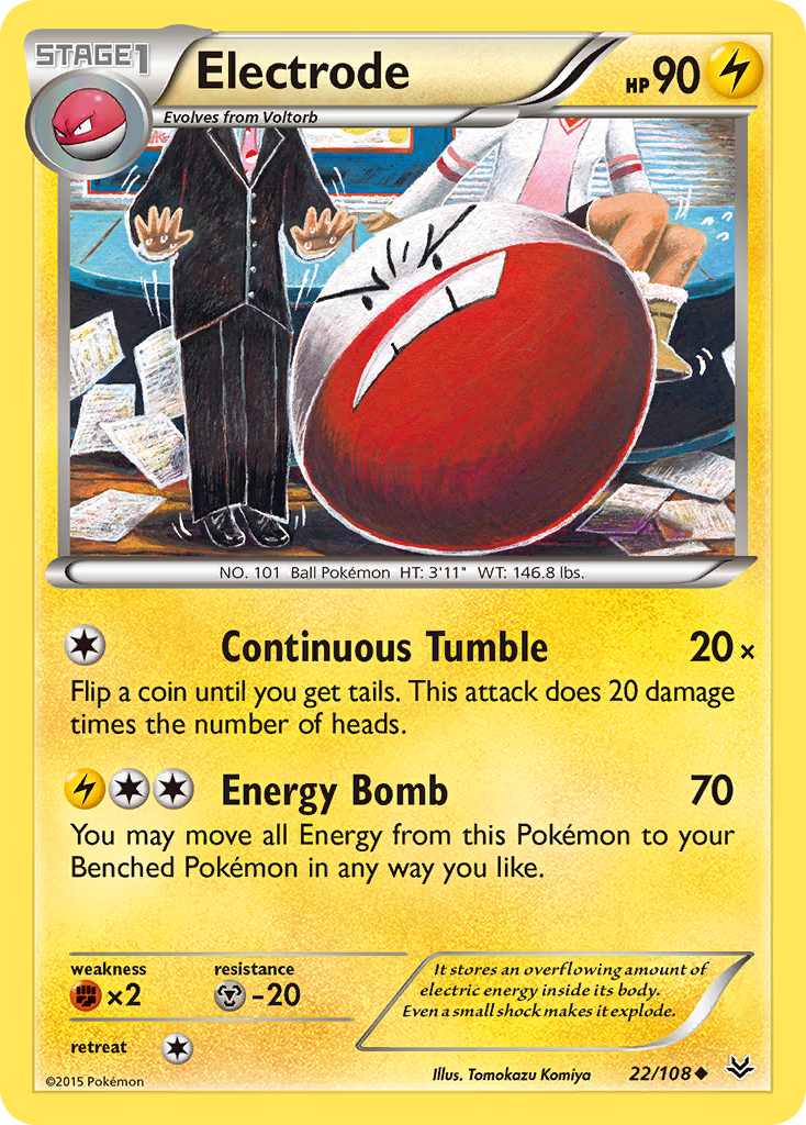 Electrode (22/108) [XY: Roaring Skies] | Gear Gaming Bentonville