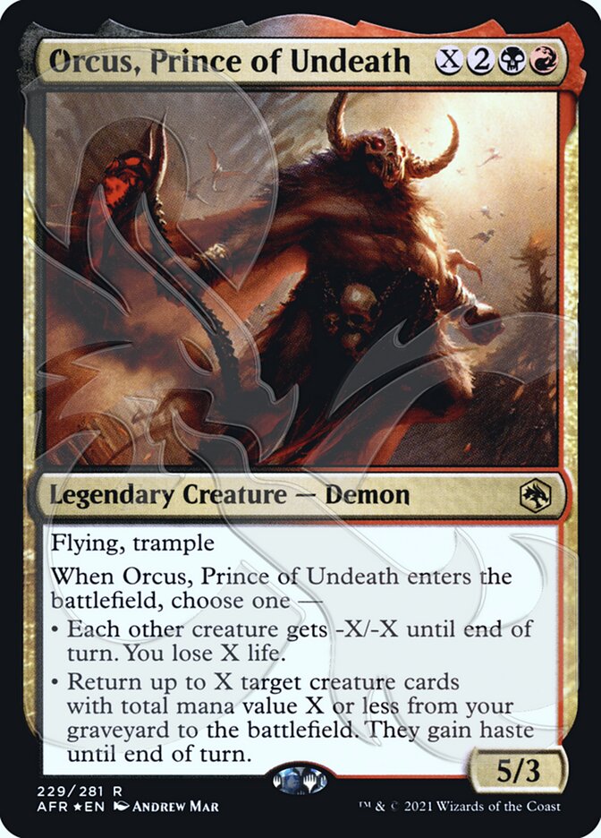 Orcus, Prince of Undeath (Ampersand Promo) [Dungeons & Dragons: Adventures in the Forgotten Realms Promos] | Gear Gaming Bentonville