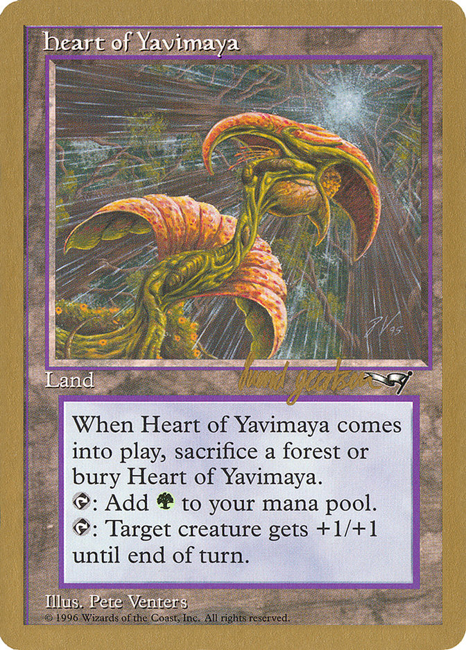 Heart of Yavimaya (Svend Geertsen) [World Championship Decks 1997] | Gear Gaming Bentonville