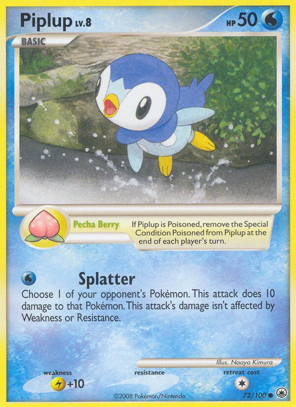 Piplup (72/100) [Diamond & Pearl: Majestic Dawn] | Gear Gaming Bentonville