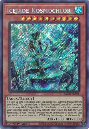 Icejade Kosmochlor [BACH-EN006] Secret Rare | Gear Gaming Bentonville