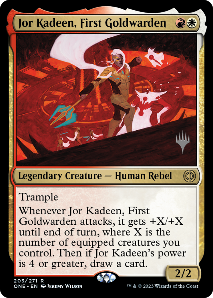 Jor Kadeen, First Goldwarden (Promo Pack) [Phyrexia: All Will Be One Promos] | Gear Gaming Bentonville