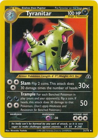 Tyranitar (31/75) [Neo Discovery Unlimited] | Gear Gaming Bentonville