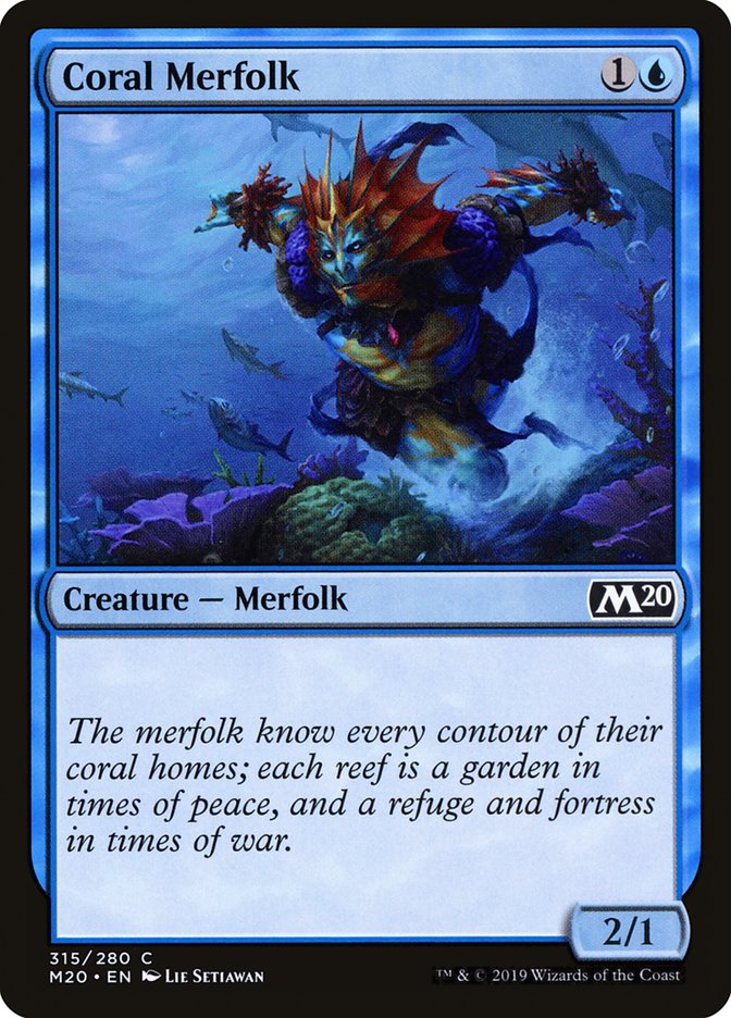 Coral Merfolk [Core Set 2020] | Gear Gaming Bentonville