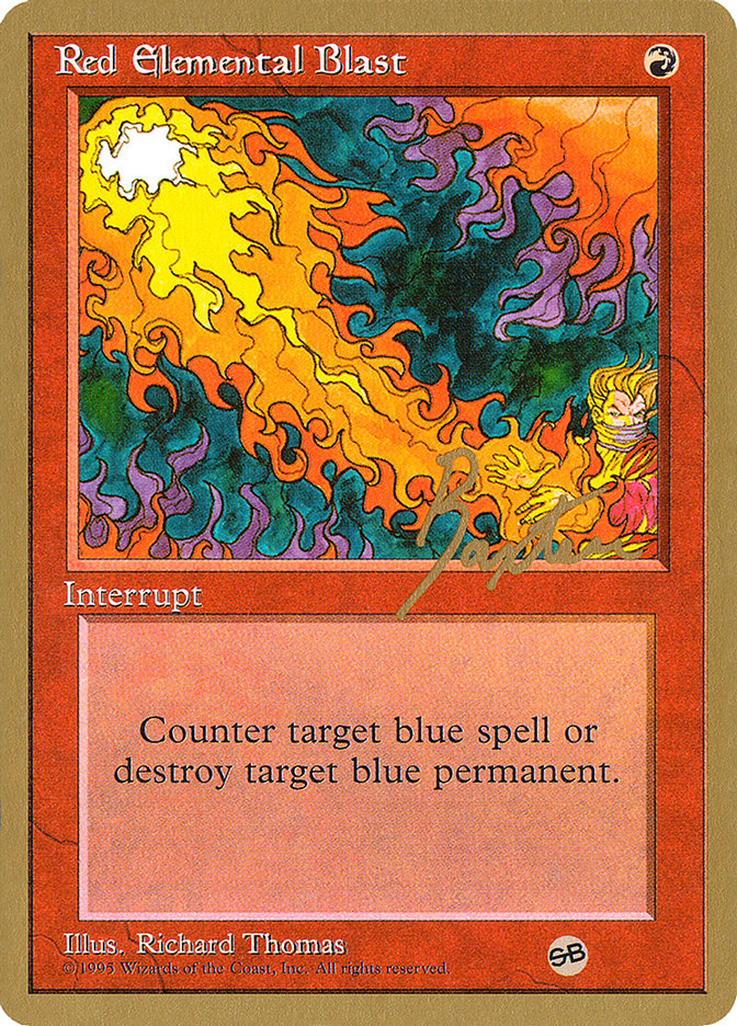 Red Elemental Blast (George Baxter) (SB) [Pro Tour Collector Set] | Gear Gaming Bentonville