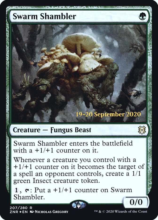 Swarm Shambler  [Zendikar Rising Prerelease Promos] | Gear Gaming Bentonville