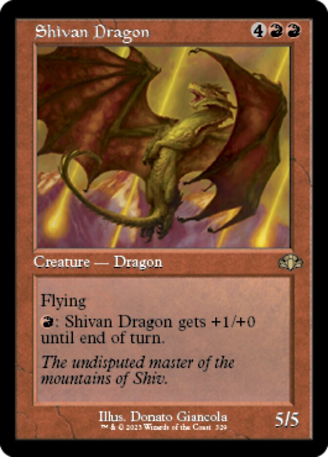 Shivan Dragon (Retro) [Dominaria Remastered] | Gear Gaming Bentonville