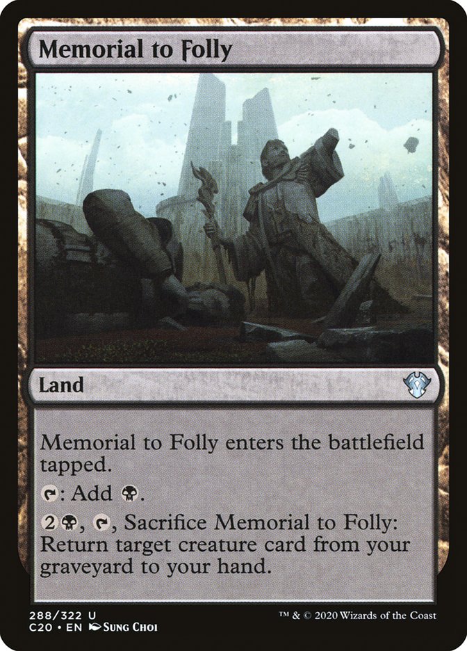 Memorial to Folly [Commander 2020] | Gear Gaming Bentonville