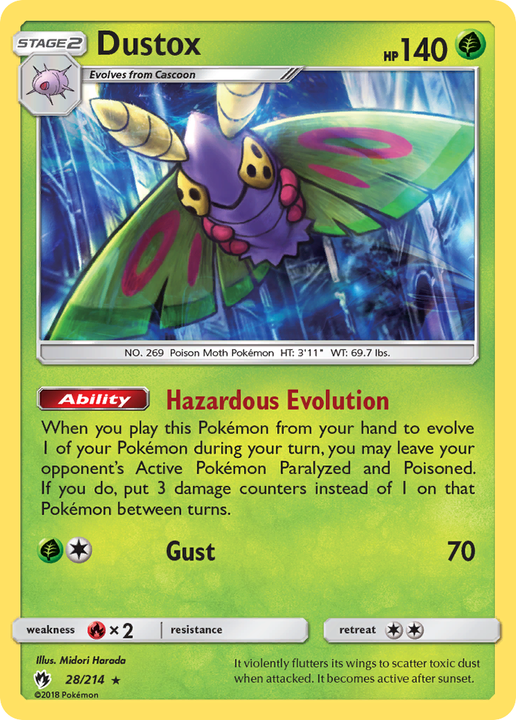 Dustox (28/214) [Sun & Moon: Lost Thunder] | Gear Gaming Bentonville