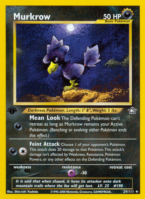 Murkrow (24/111) [Neo Genesis 1st Edition] | Gear Gaming Bentonville