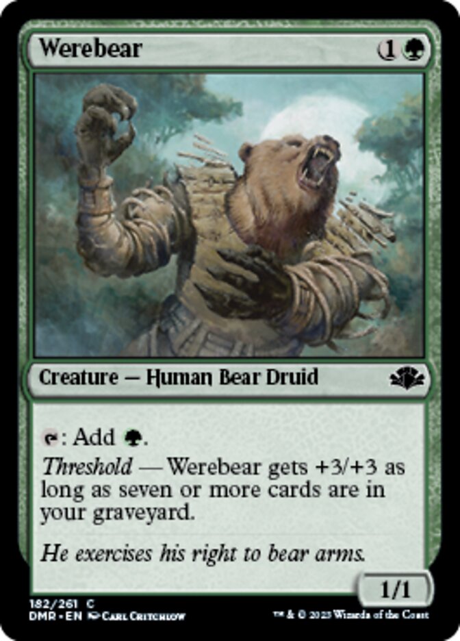 Werebear [Dominaria Remastered] | Gear Gaming Bentonville