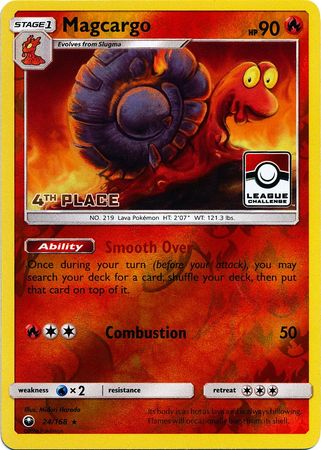 Magcargo (24/168) (League Promo 4th Place) [Sun & Moon: Celestial Storm] | Gear Gaming Bentonville