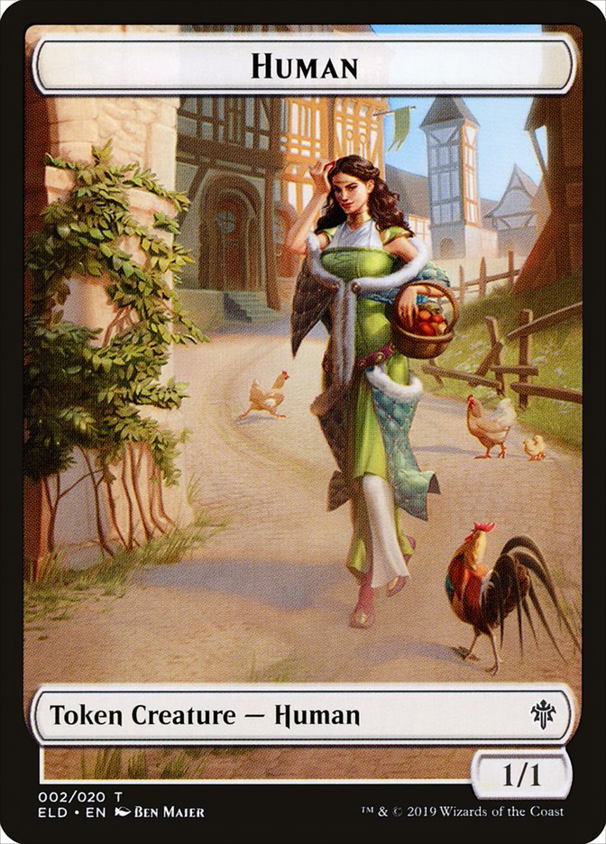 Human // Clue Double-sided Token [Pioneer Challenger Decks 2022] | Gear Gaming Bentonville