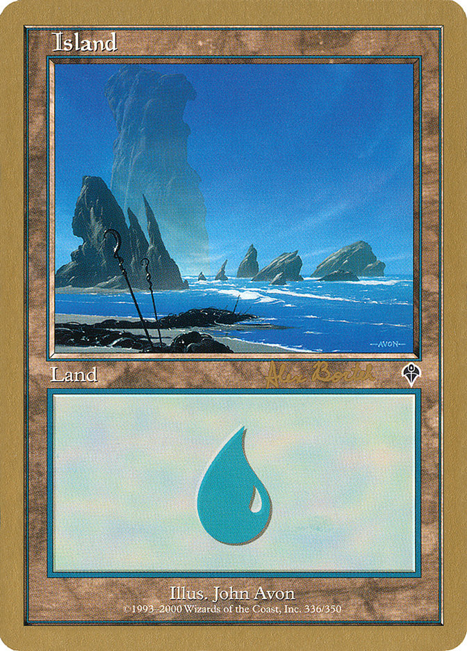 Island (ab336a) (Alex Borteh) [World Championship Decks 2001] | Gear Gaming Bentonville