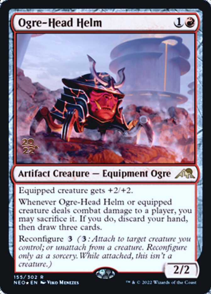 Ogre-Head Helm [Kamigawa: Neon Dynasty Prerelease Promos] | Gear Gaming Bentonville