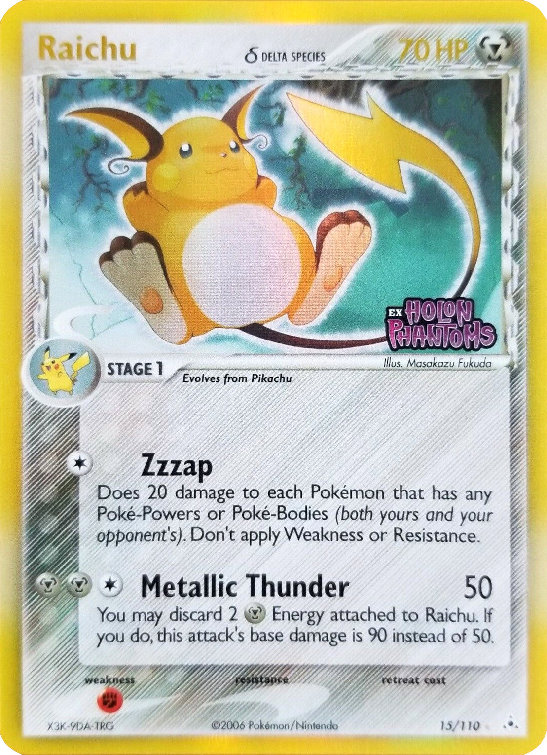 Raichu (15/110) (Delta Species) (Stamped) [EX: Holon Phantoms] | Gear Gaming Bentonville