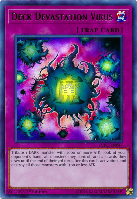 Deck Devastation Virus [LCKC-EN047] Ultra Rare | Gear Gaming Bentonville