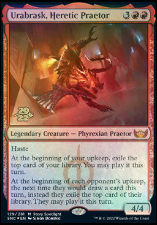 Urabrask, Heretic Praetor [Streets of New Capenna Prerelease Promos] | Gear Gaming Bentonville