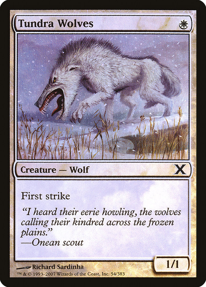 Tundra Wolves (Premium Foil) [Tenth Edition] | Gear Gaming Bentonville