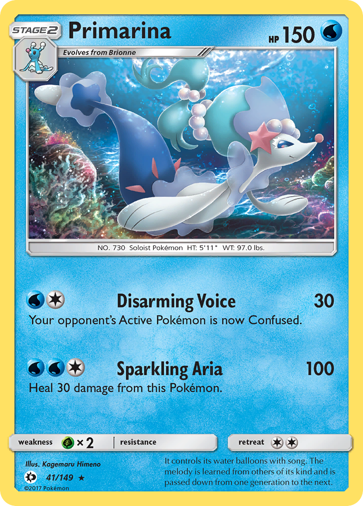 Primarina (41/149) [Sun & Moon: Base Set] | Gear Gaming Bentonville