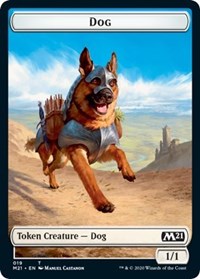 Dog // Weird Double-sided Token [Core Set 2021 Tokens] | Gear Gaming Bentonville