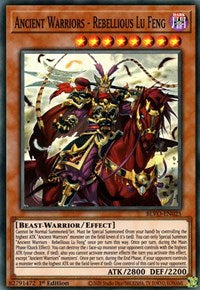 Ancient Warriors - Rebellious Lu Feng [BLVO-EN025] Super Rare | Gear Gaming Bentonville