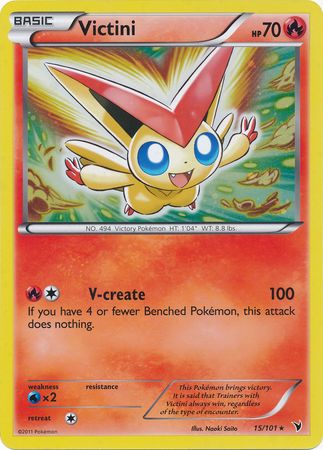 Victini (15/101) (Jumbo Card) [Black & White: Noble Victories] | Gear Gaming Bentonville