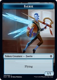 Faerie // Food (15) Double-sided Token [Throne of Eldraine Tokens] | Gear Gaming Bentonville