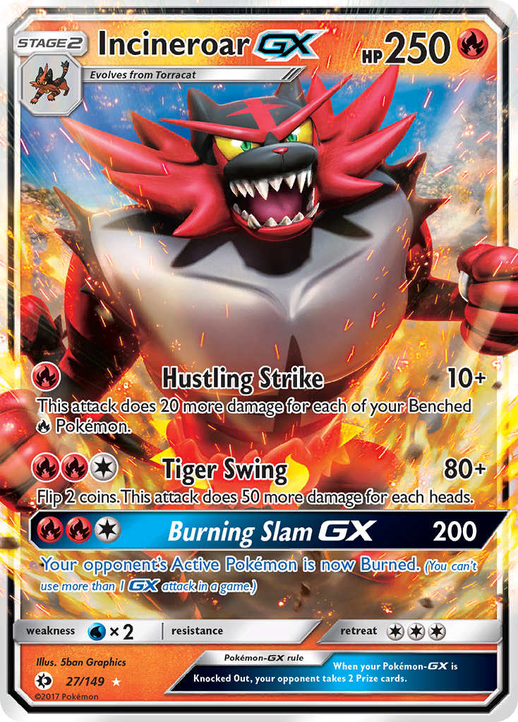 Incineroar GX (27/149) (Jumbo Card) [Sun & Moon: Base Set] | Gear Gaming Bentonville