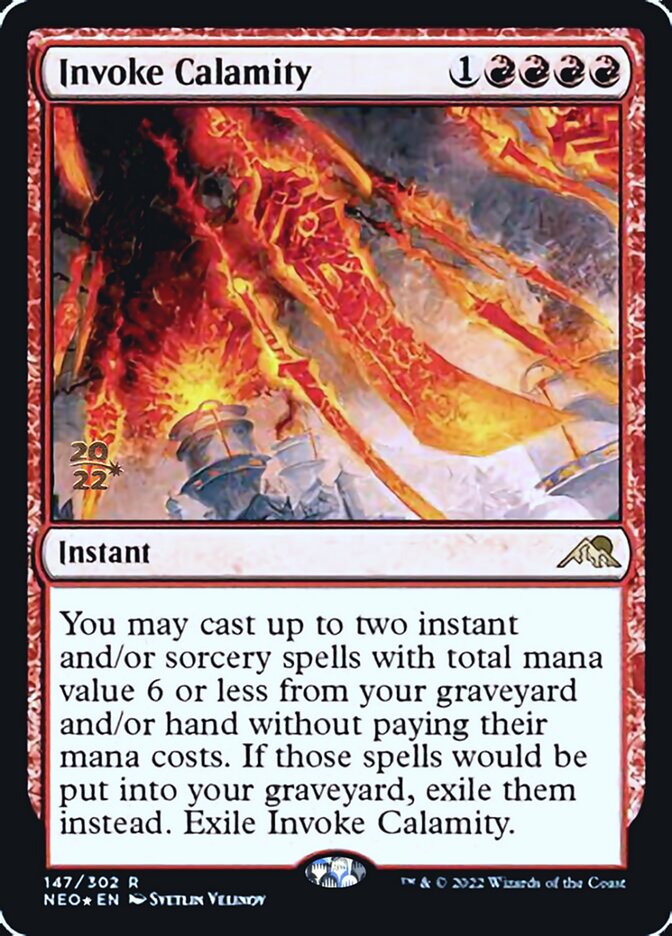 Invoke Calamity [Kamigawa: Neon Dynasty Prerelease Promos] | Gear Gaming Bentonville