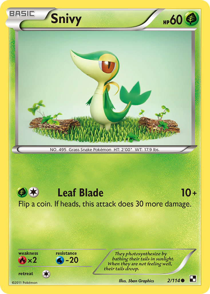 Snivy (2/114) [Black & White: Base Set] | Gear Gaming Bentonville