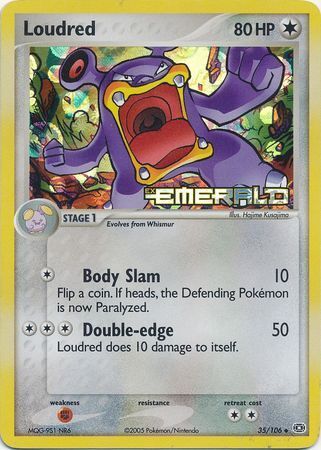 Loudred (35/106) (Stamped) [EX: Emerald] | Gear Gaming Bentonville