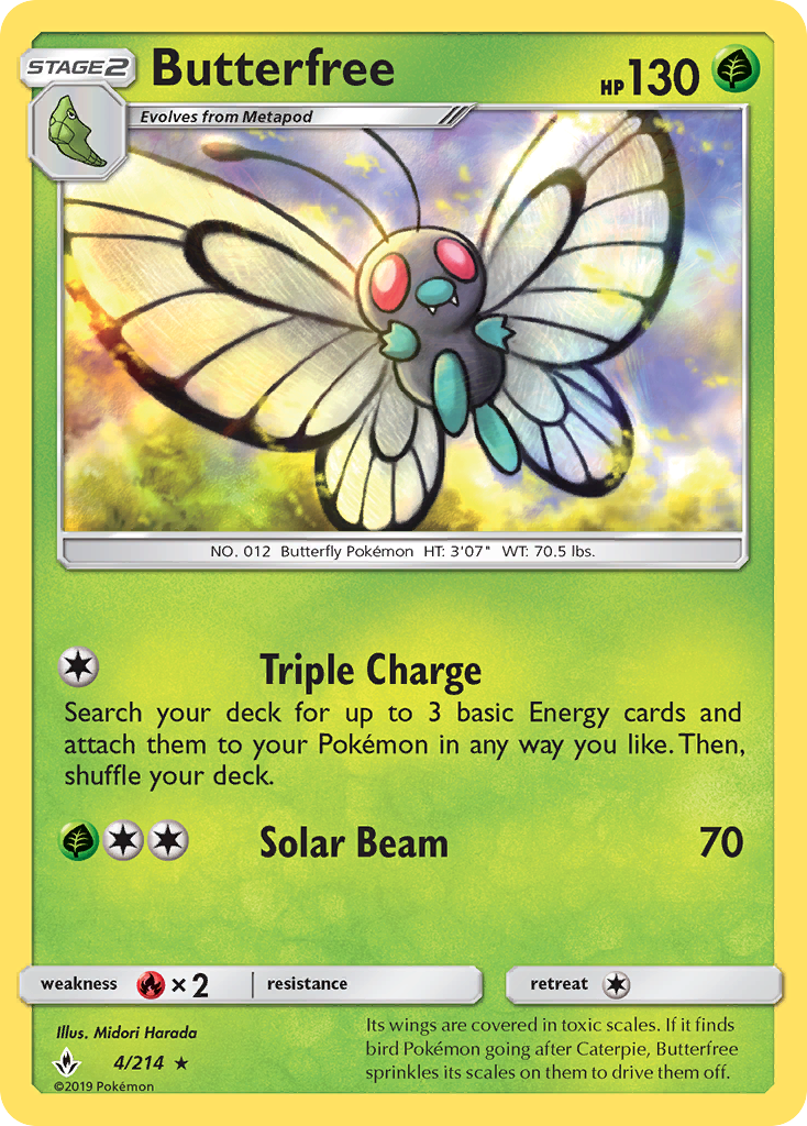 Butterfree (4/214) [Sun & Moon: Unbroken Bonds] | Gear Gaming Bentonville