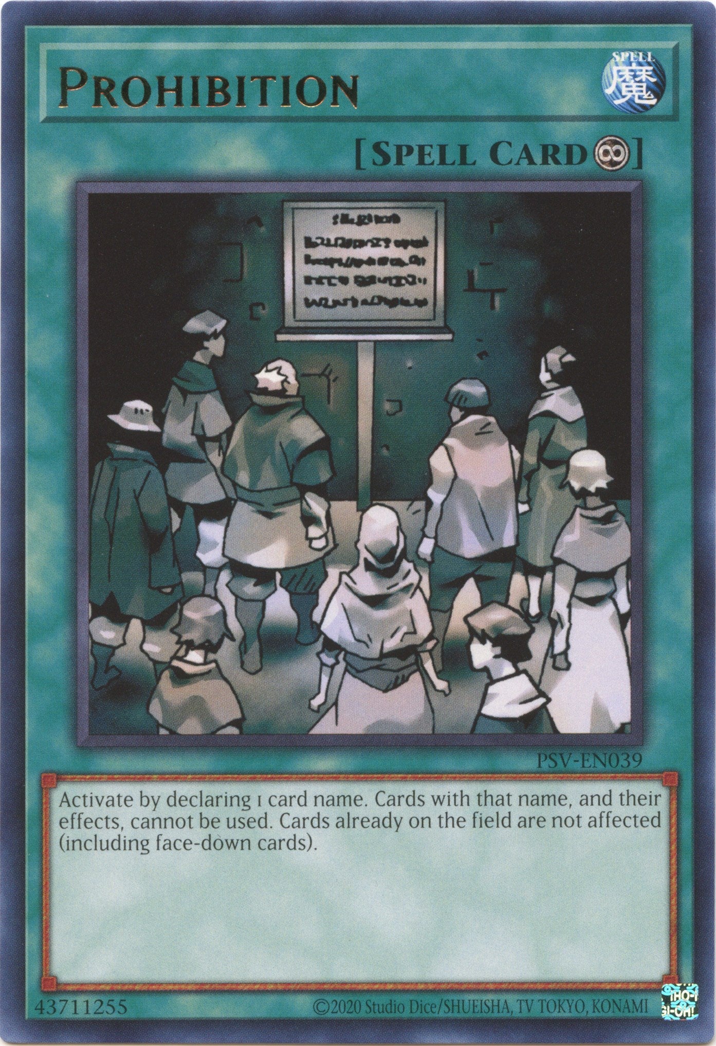 Prohibition (25th Anniversary) [PSV-EN039] Rare | Gear Gaming Bentonville
