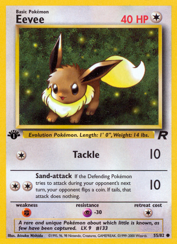 Eevee (55/82) [Team Rocket 1st Edition] | Gear Gaming Bentonville