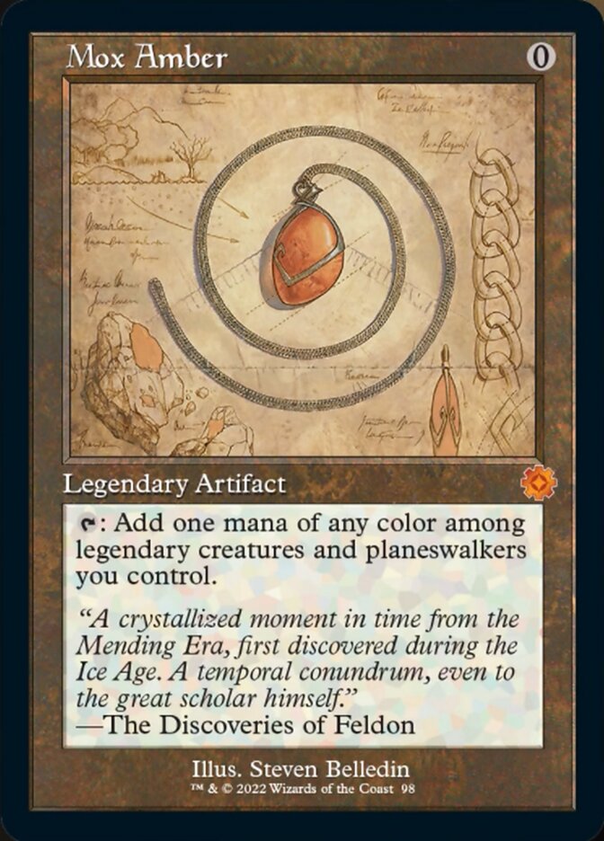 Mox Amber (Retro Schematic) [The Brothers' War Retro Artifacts] | Gear Gaming Bentonville