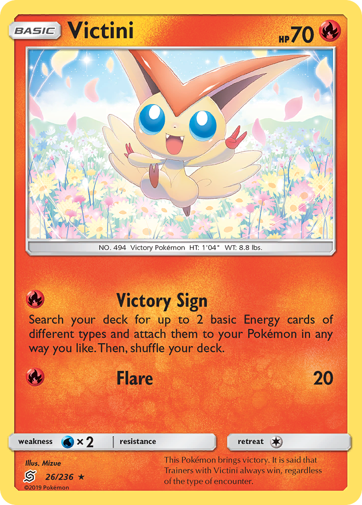 Victini (26/236) [Sun & Moon: Unified Minds] | Gear Gaming Bentonville